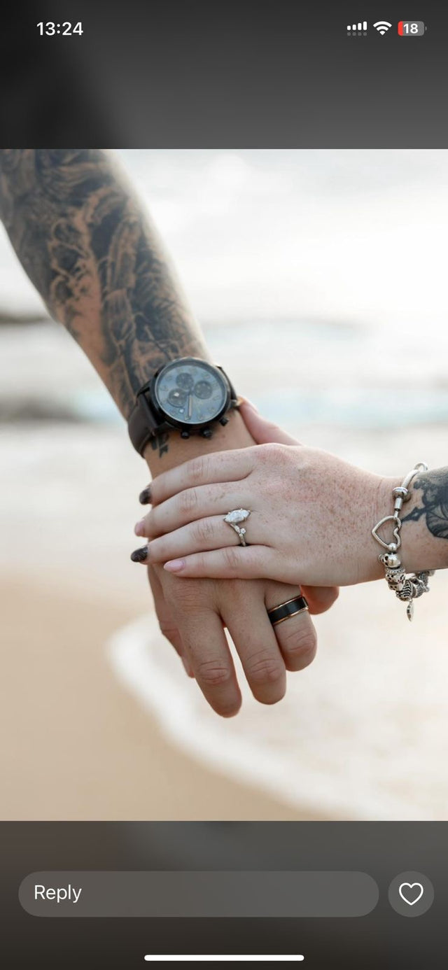 LM Jewellers client wearing their ring