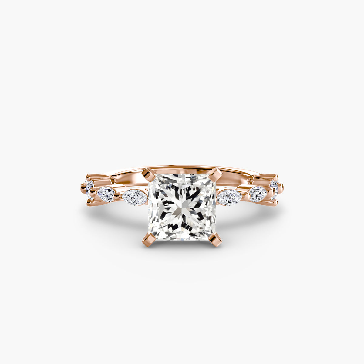 Yvonne Princess Eternity Pavé in rose gold