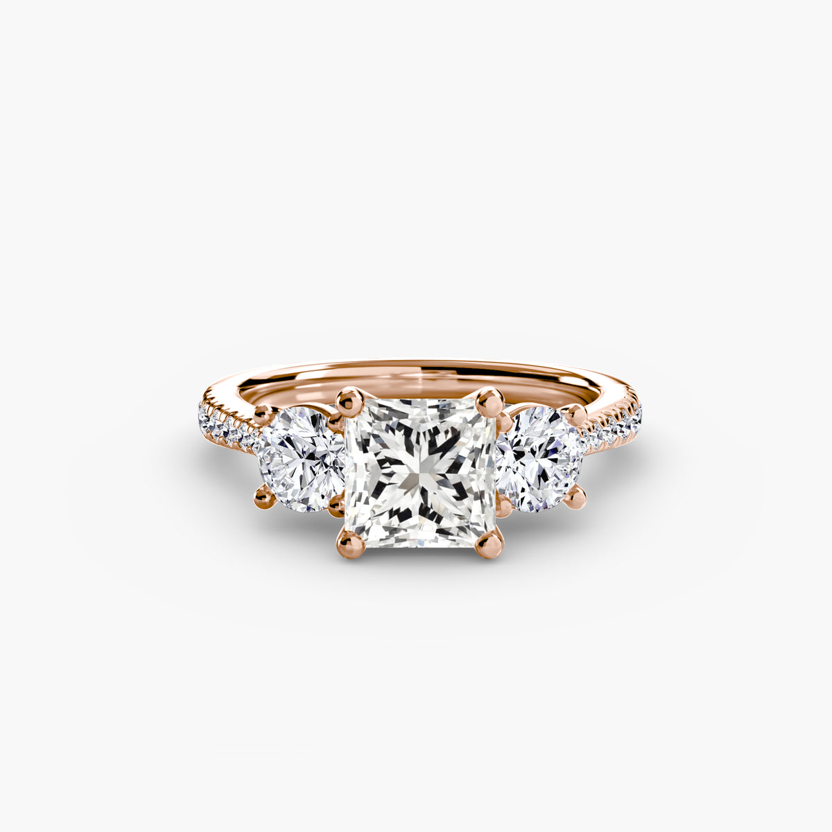 Dora Princess Trilogy Pavé in rose gold