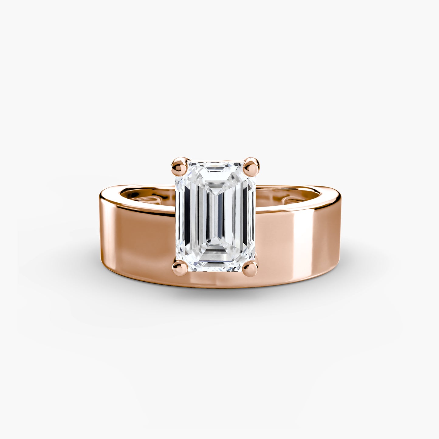 Wide Band Solitaire 2 - LM Jewellers