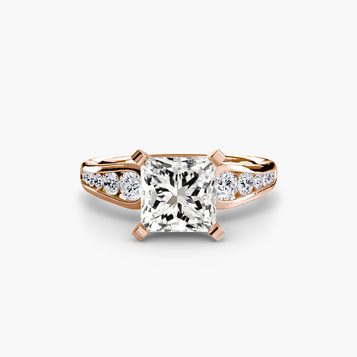 Noa Princess Cathedral Pavé in rose gold