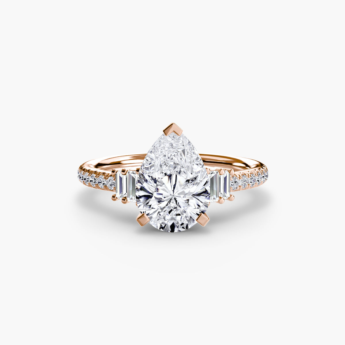 Mira ring in rose gold