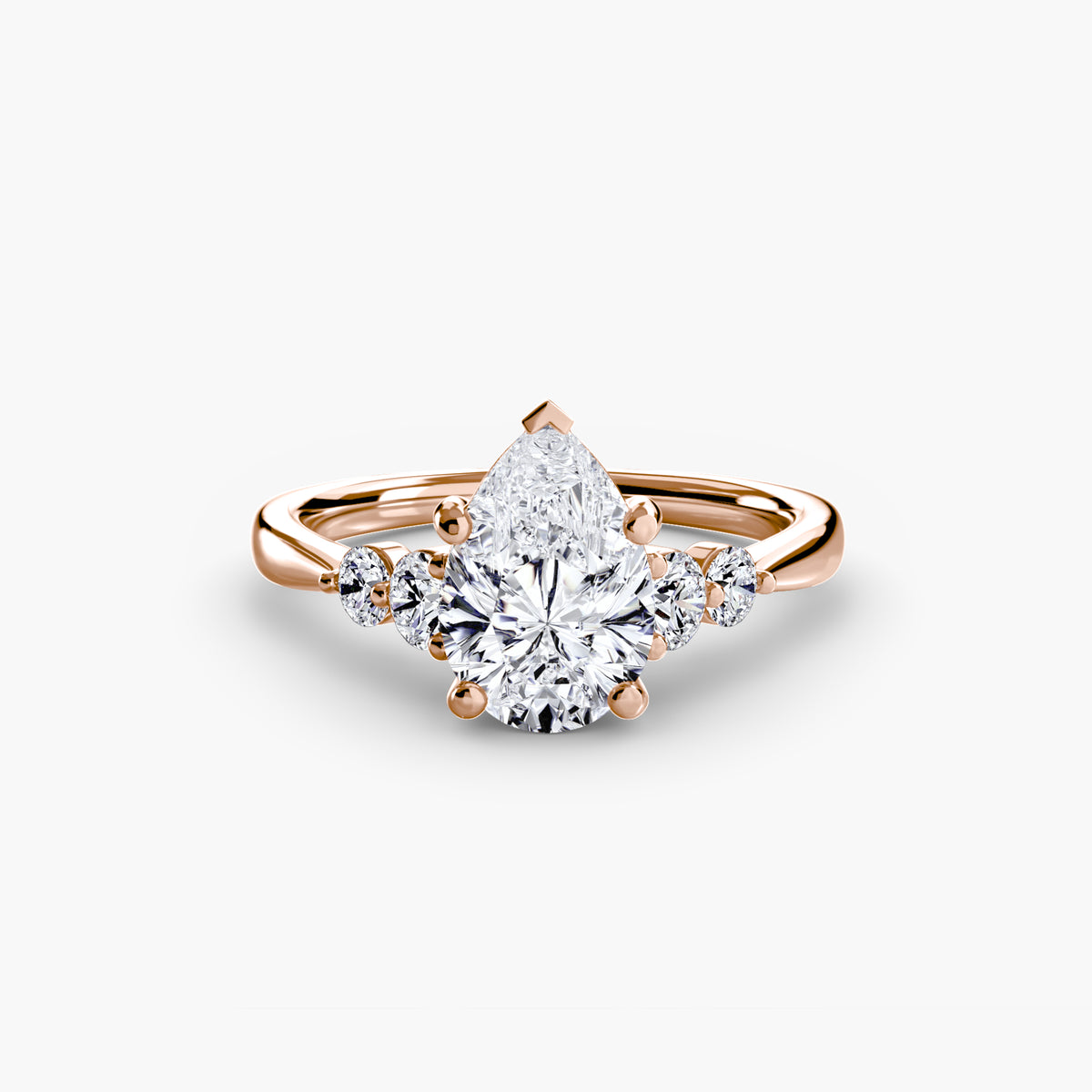 Penny ring in rose gold