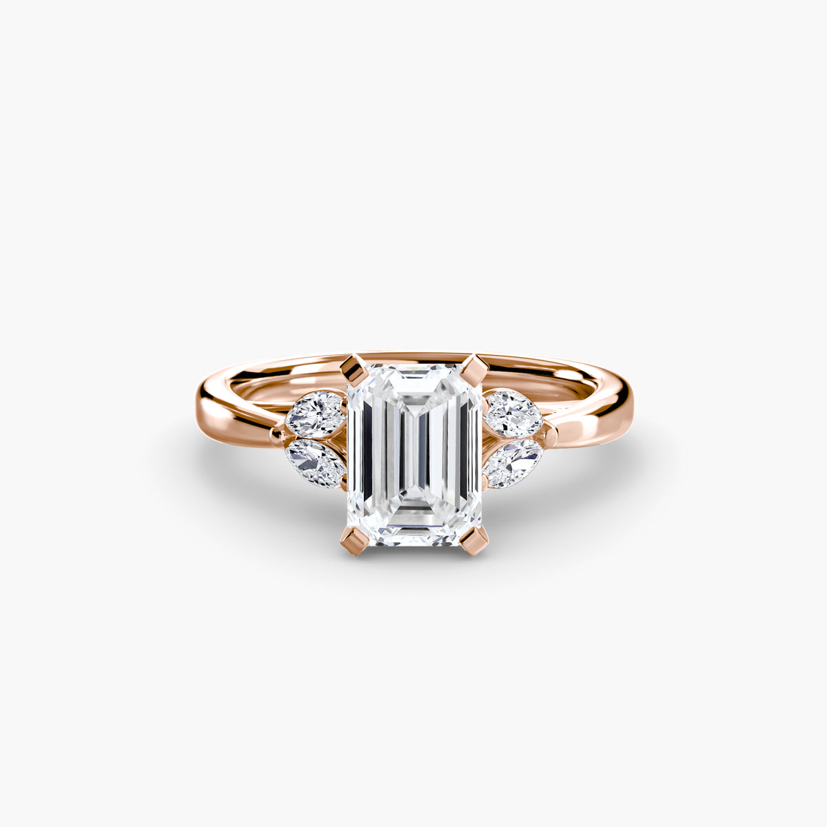 Estelle Emerald Celestial Cluster in rose gold