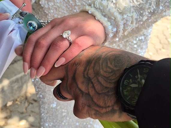 LM Jewellers client wearing their ring