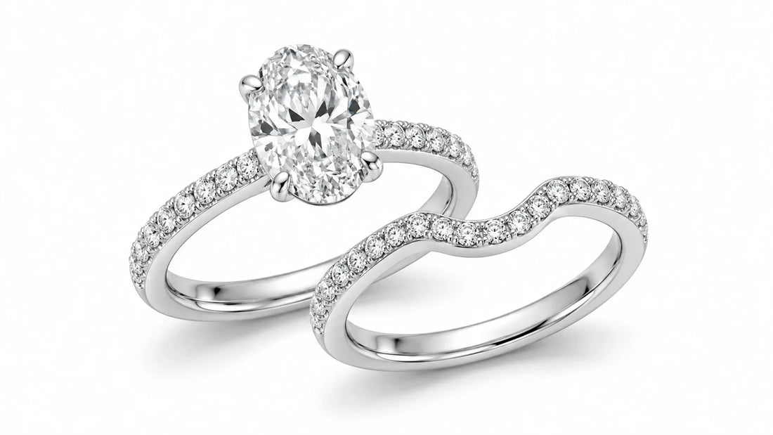 Contoured wedding band in solid gold