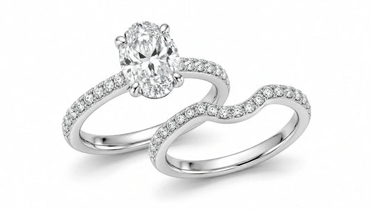 Contoured wedding band in solid gold