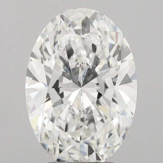 3.00ct Oval Lab Grown Diamond (Colour D, Clarity VS2, IGI Certified)