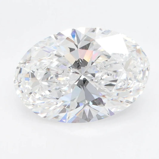 3.00ct Oval Lab Grown Diamond (Colour D, Clarity VVS1, IGI Certified)
