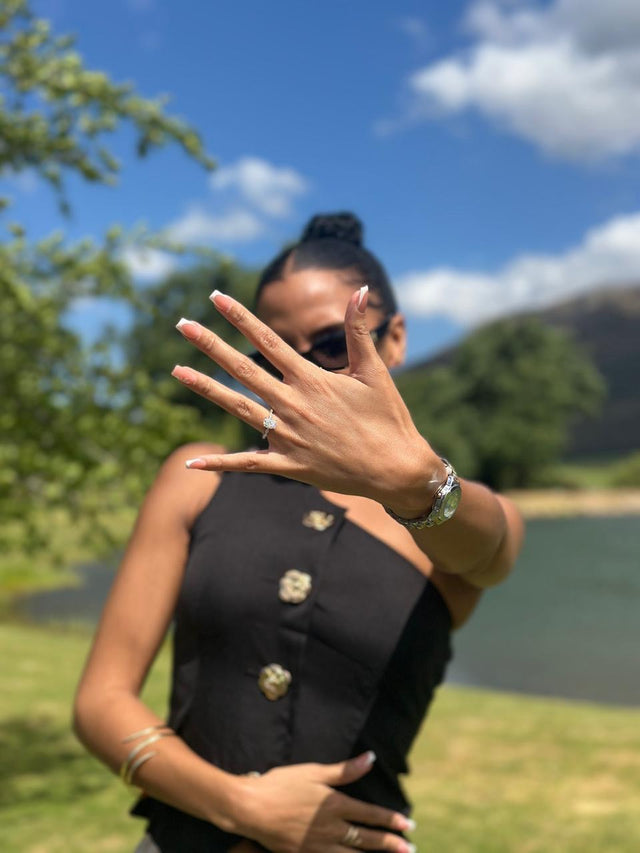 LM Jewellers client wearing their ring