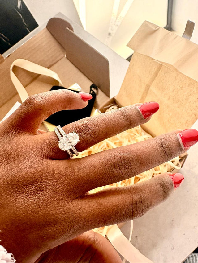 LM Jewellers client wearing their ring