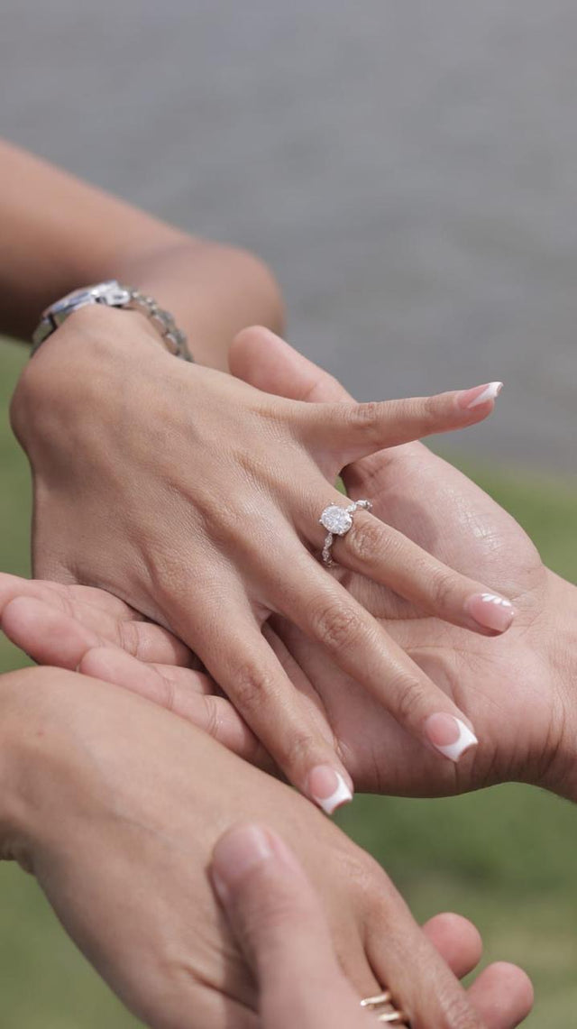 LM Jewellers client wearing their ring