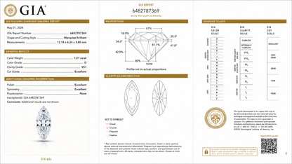 Marquise Moissanite Lab Diamond - LM Jewellers