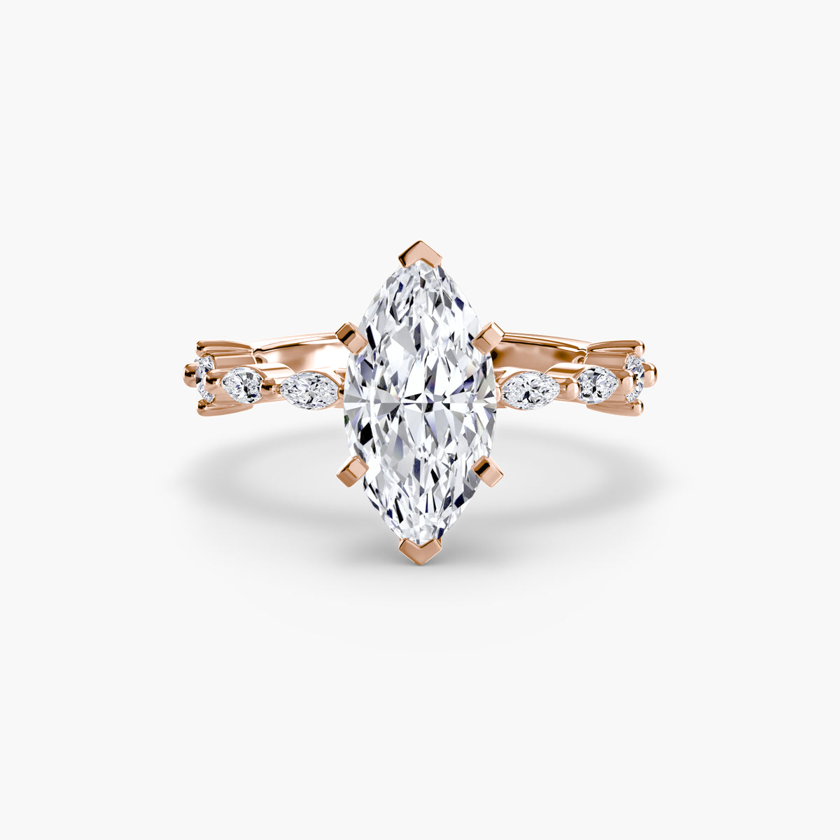 Sabine Marquise Eternity Pavé in rose gold