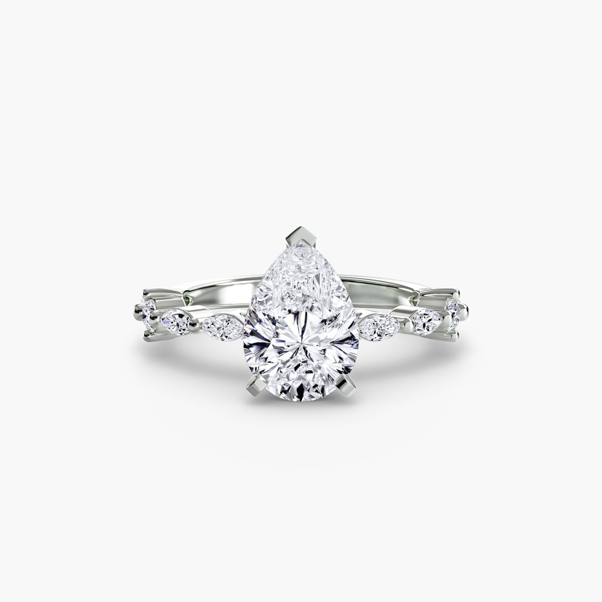 Vida ring in white gold