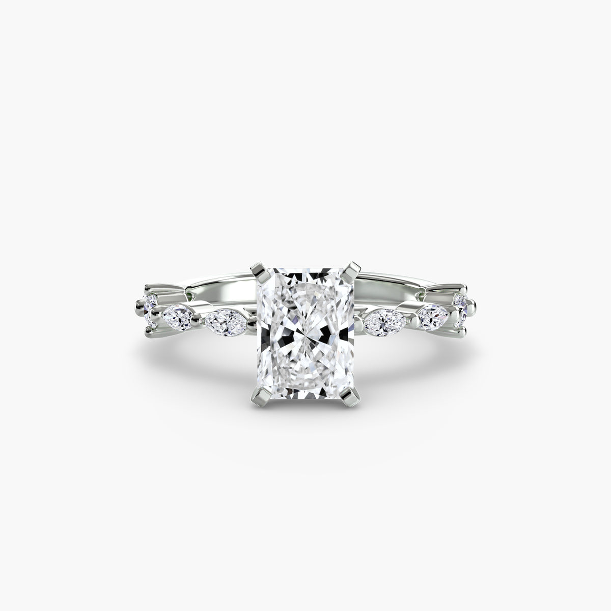 Penelope Radiant Eternity Pavé in white gold