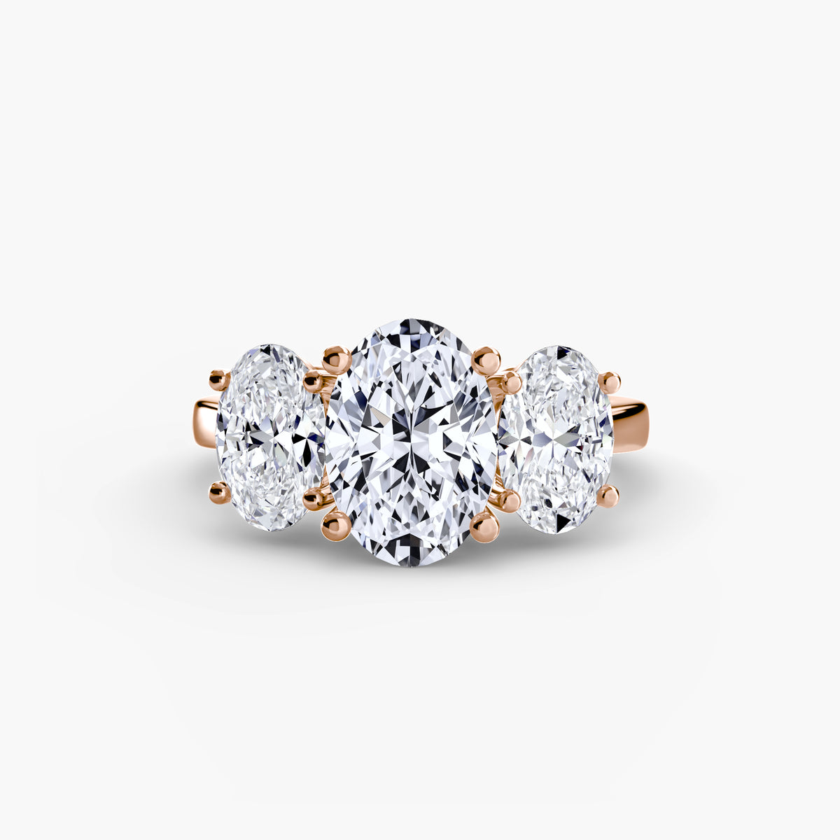 Lulu Oval Trilogy in rose gold