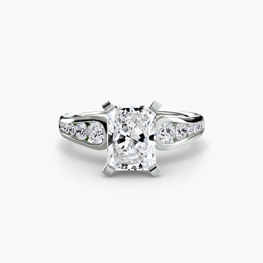 Uma Radiant Cathedral Pavé in white gold