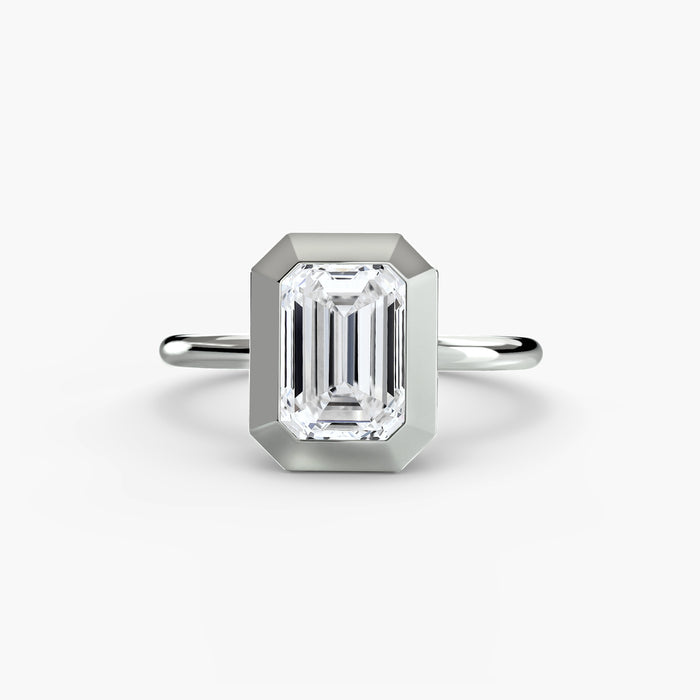 Pippa — Emerald Bezel Solitaire