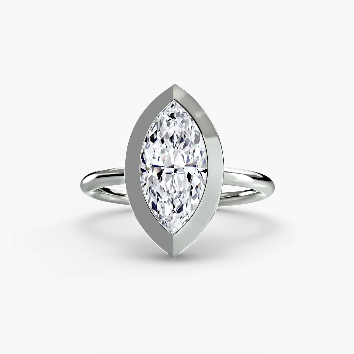 Tilda ring in white gold