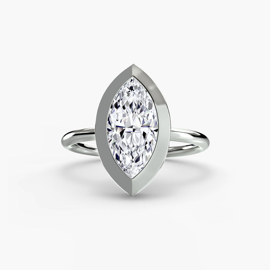 Tilda ring in white gold