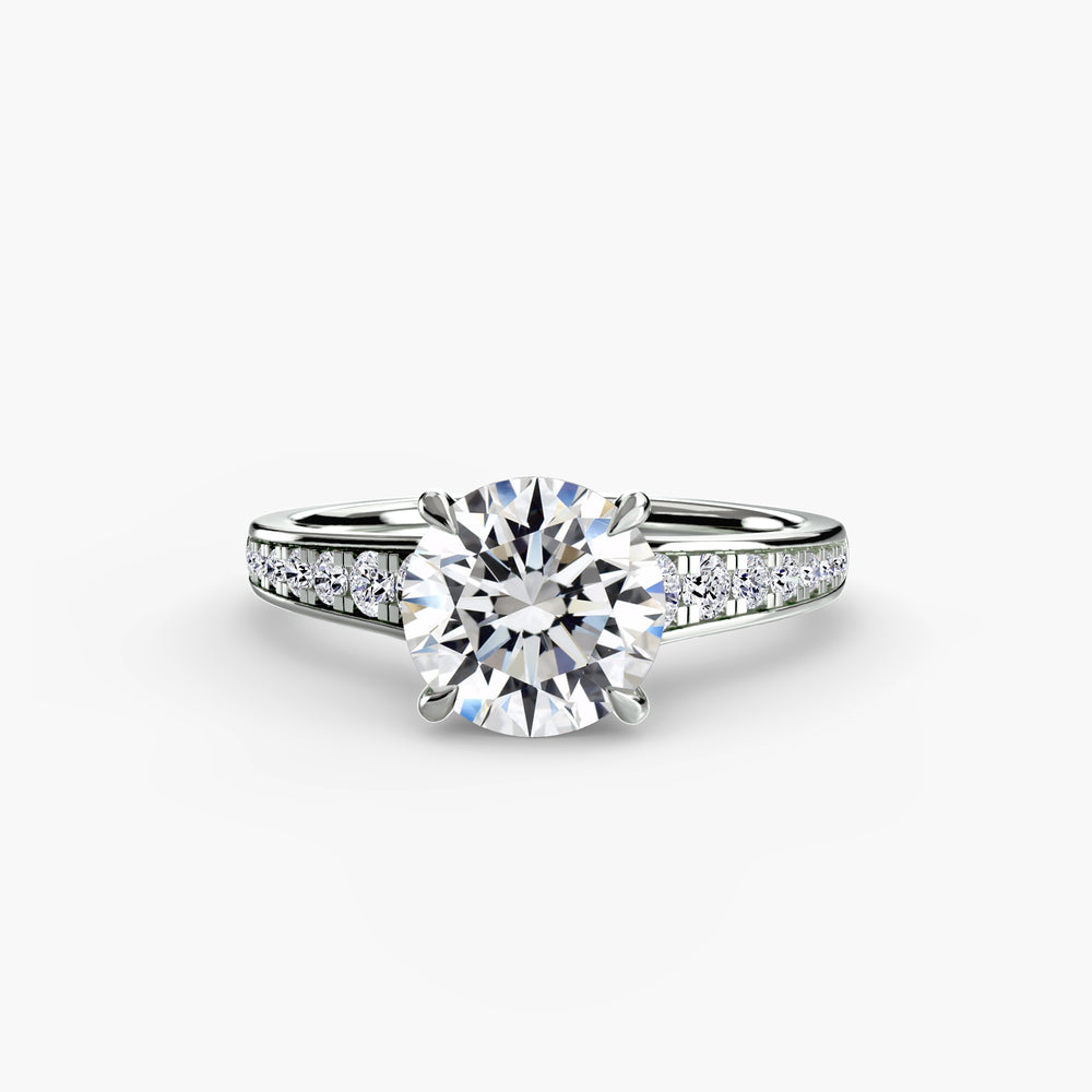 Wynn — Round Pavé Solitaire