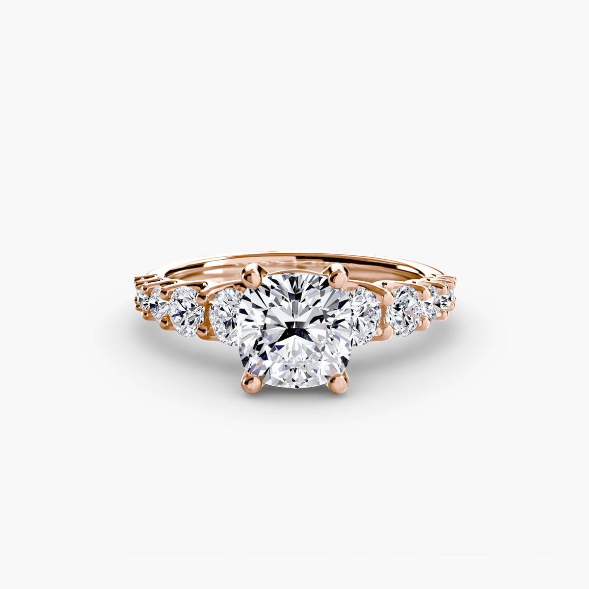 Marianne Cushion Graduated Accent in rose gold