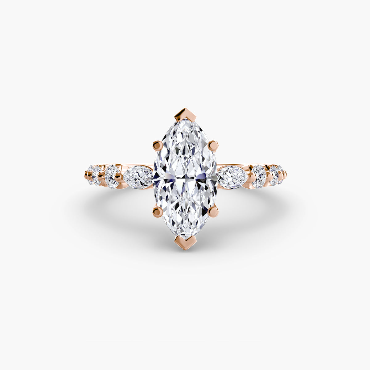 Romy Marquise Tiered Accent in rose gold