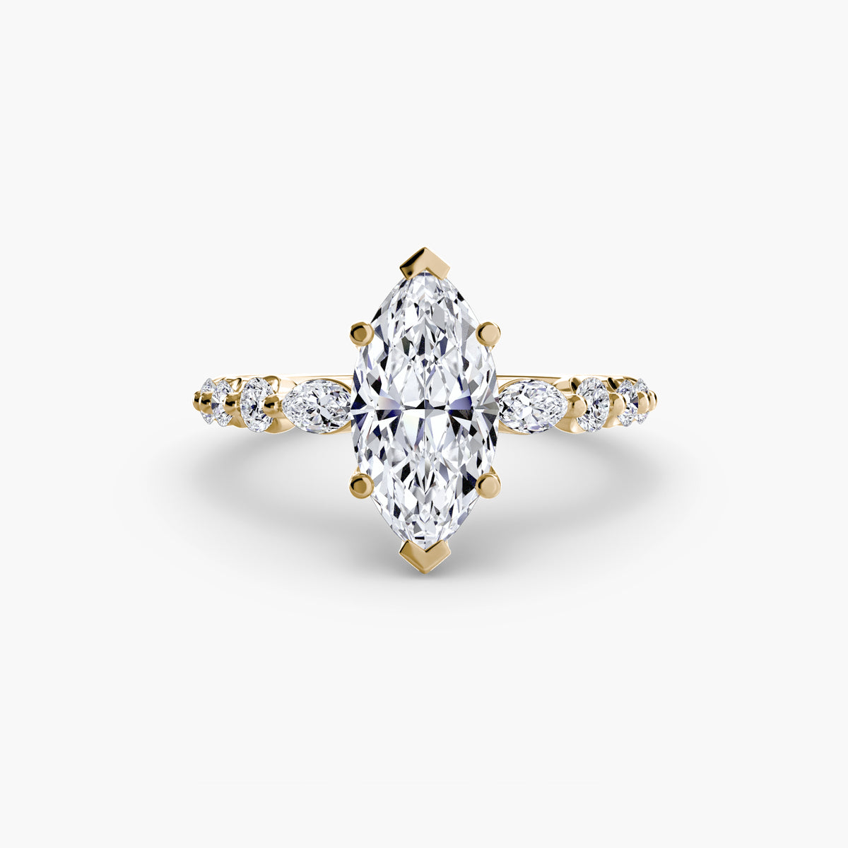 Romy Marquise Tiered Accent in yellow gold