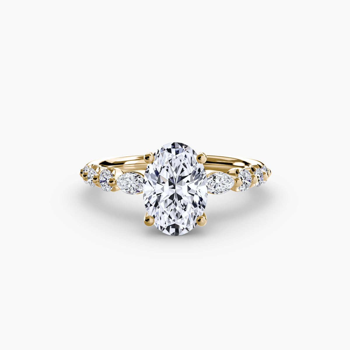 Dove ring in yellow gold
