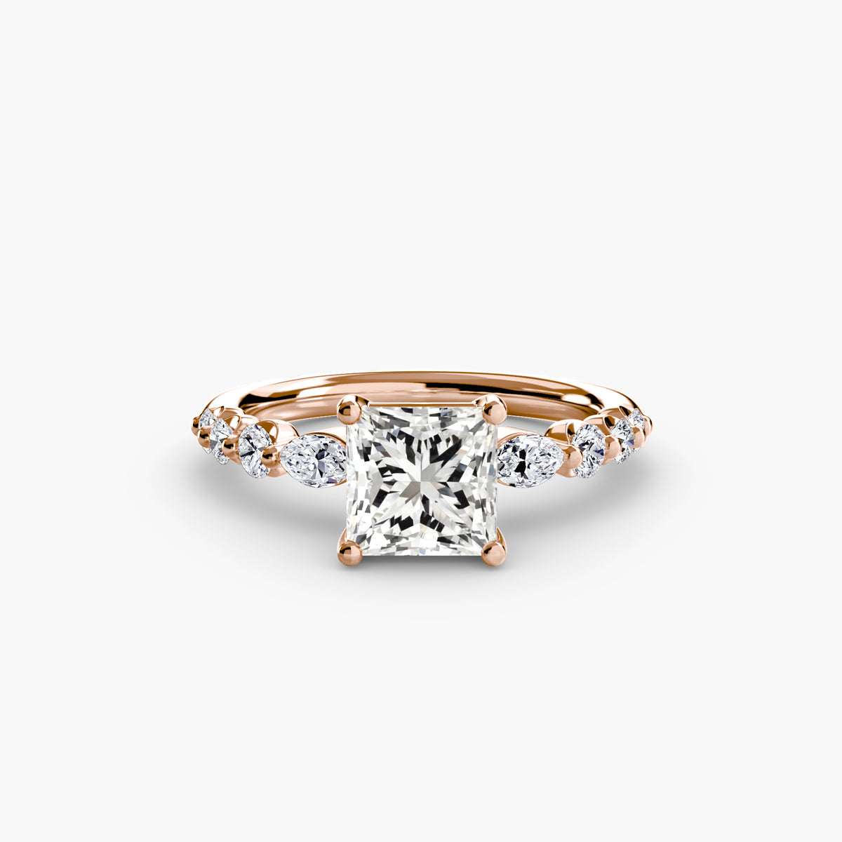 Valérie Princess Tiered Accent in rose gold