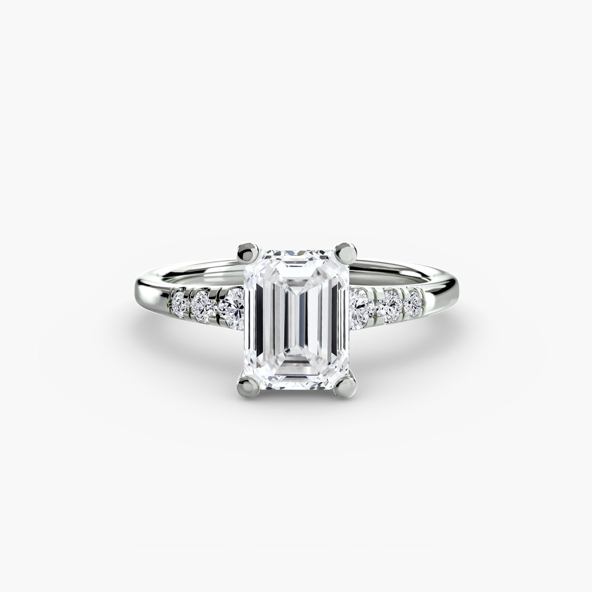 Dixie ring in white gold