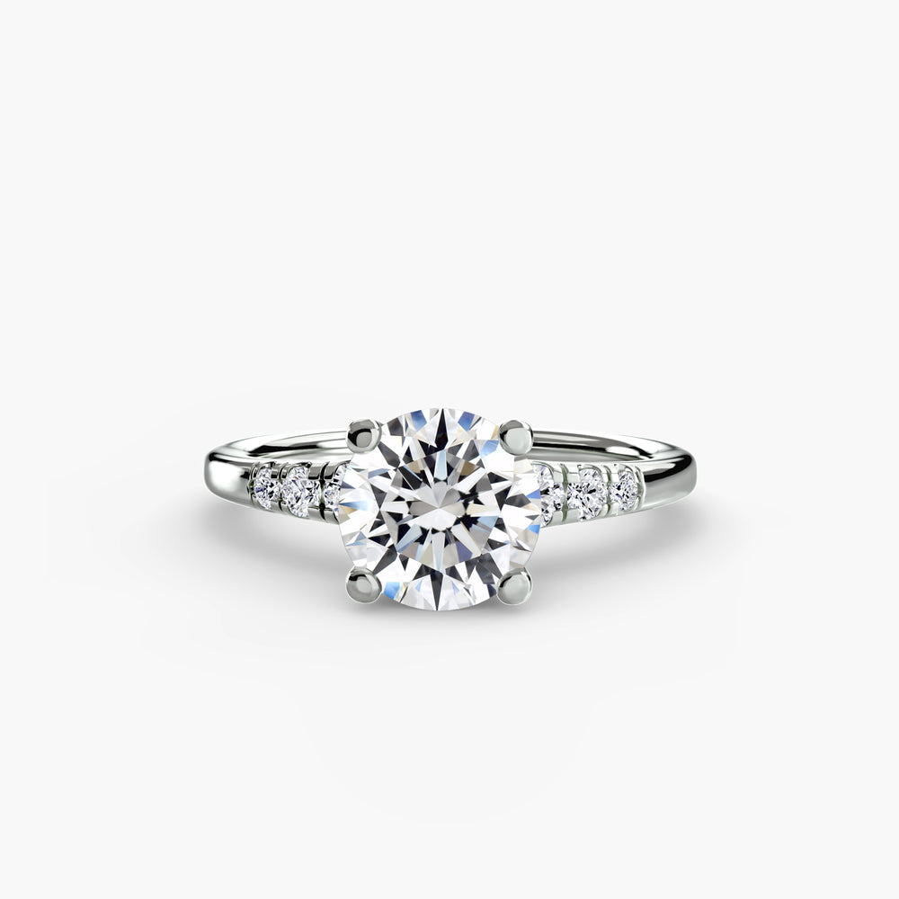 Quinn — Round Accent Solitaire