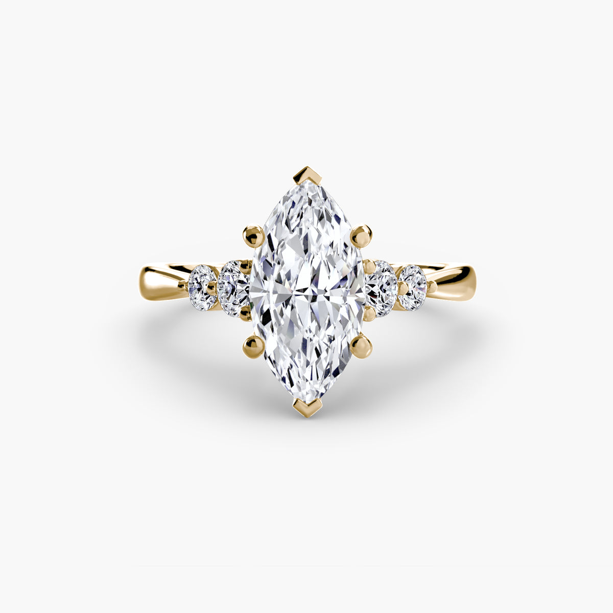 Rae Marquise Petite Accent in yellow gold