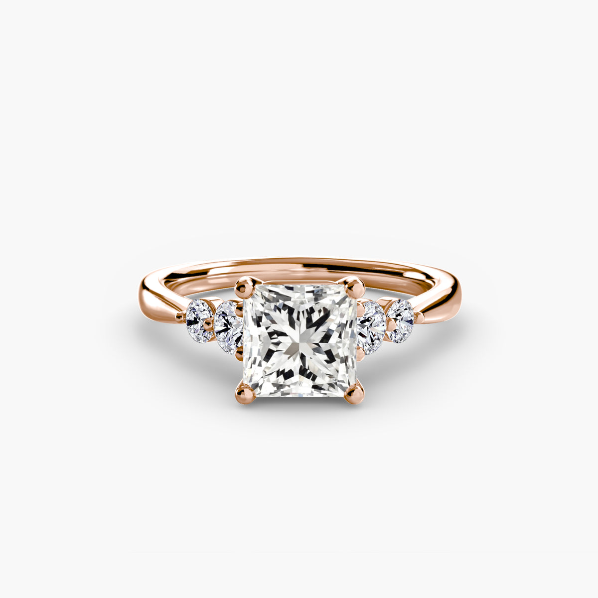 Mina Princess Petite Accent in rose gold