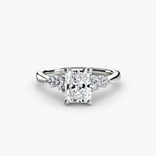 Thea Radiant Petite Accent in white gold