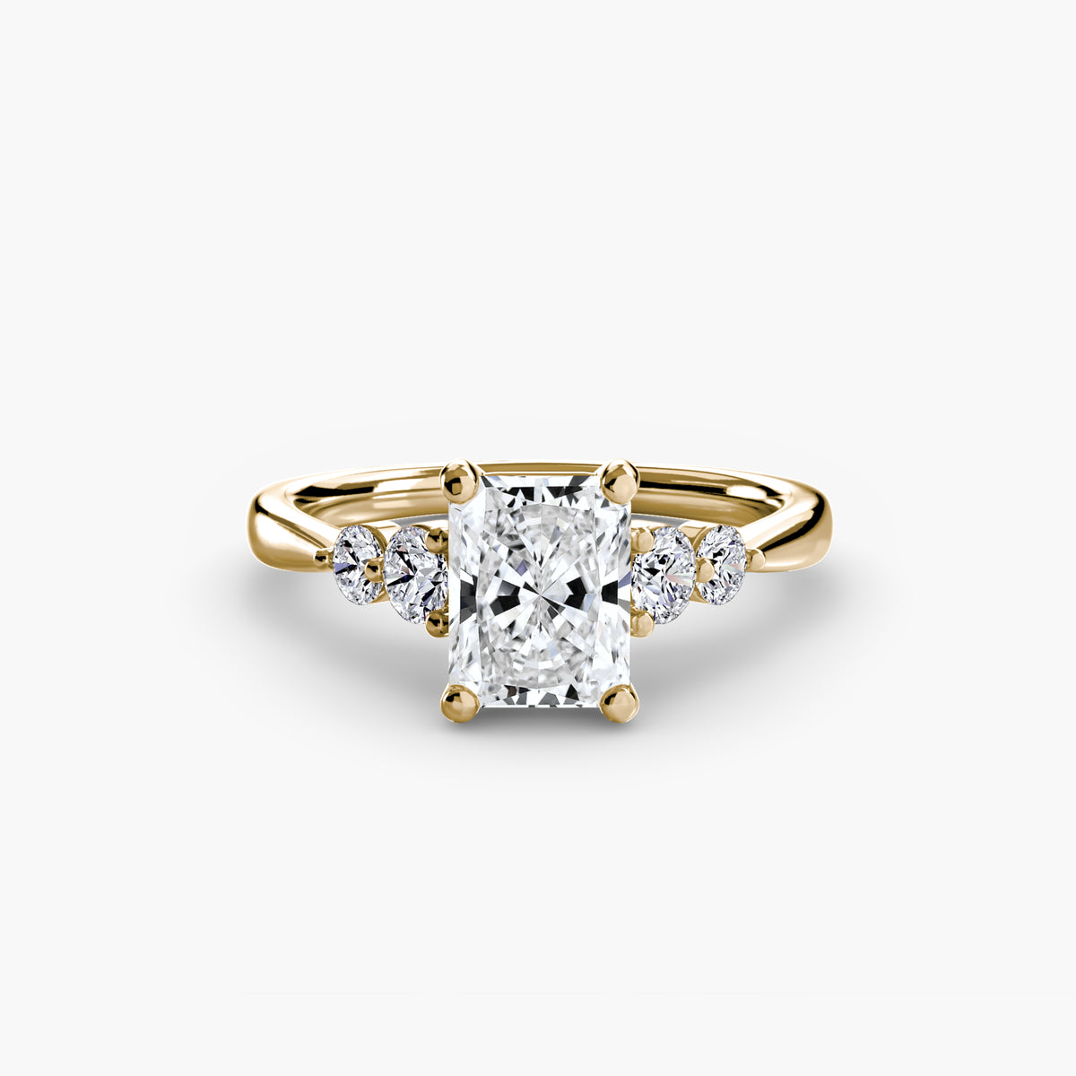 Thea Radiant Petite Accent in yellow gold