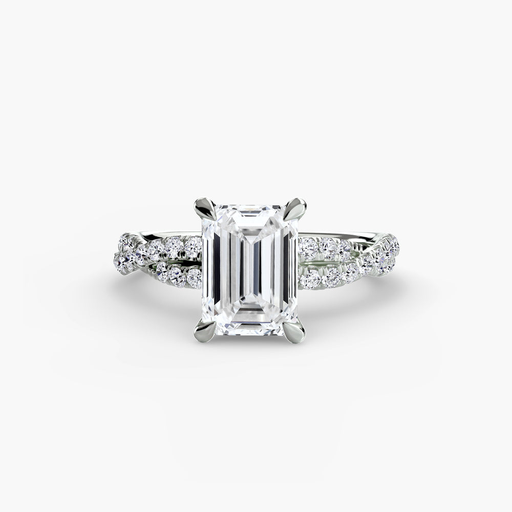 Kaia — Emerald Twisted Pavé