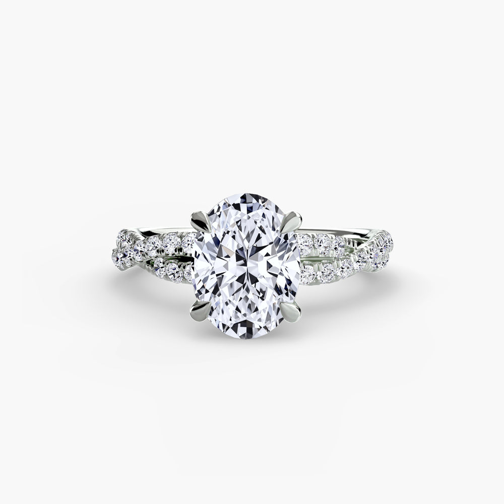 Indie — Oval Twisted Pavé