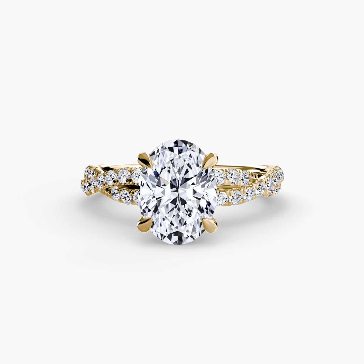 Indie ring in yellow gold
