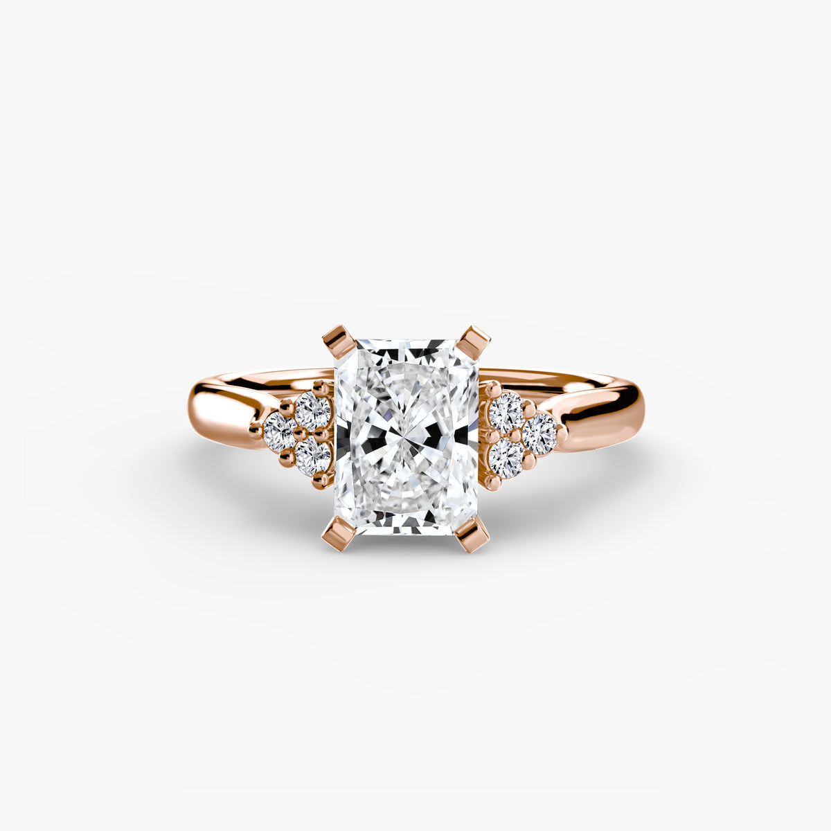 Liliane Radiant Cluster Shoulder in rose gold
