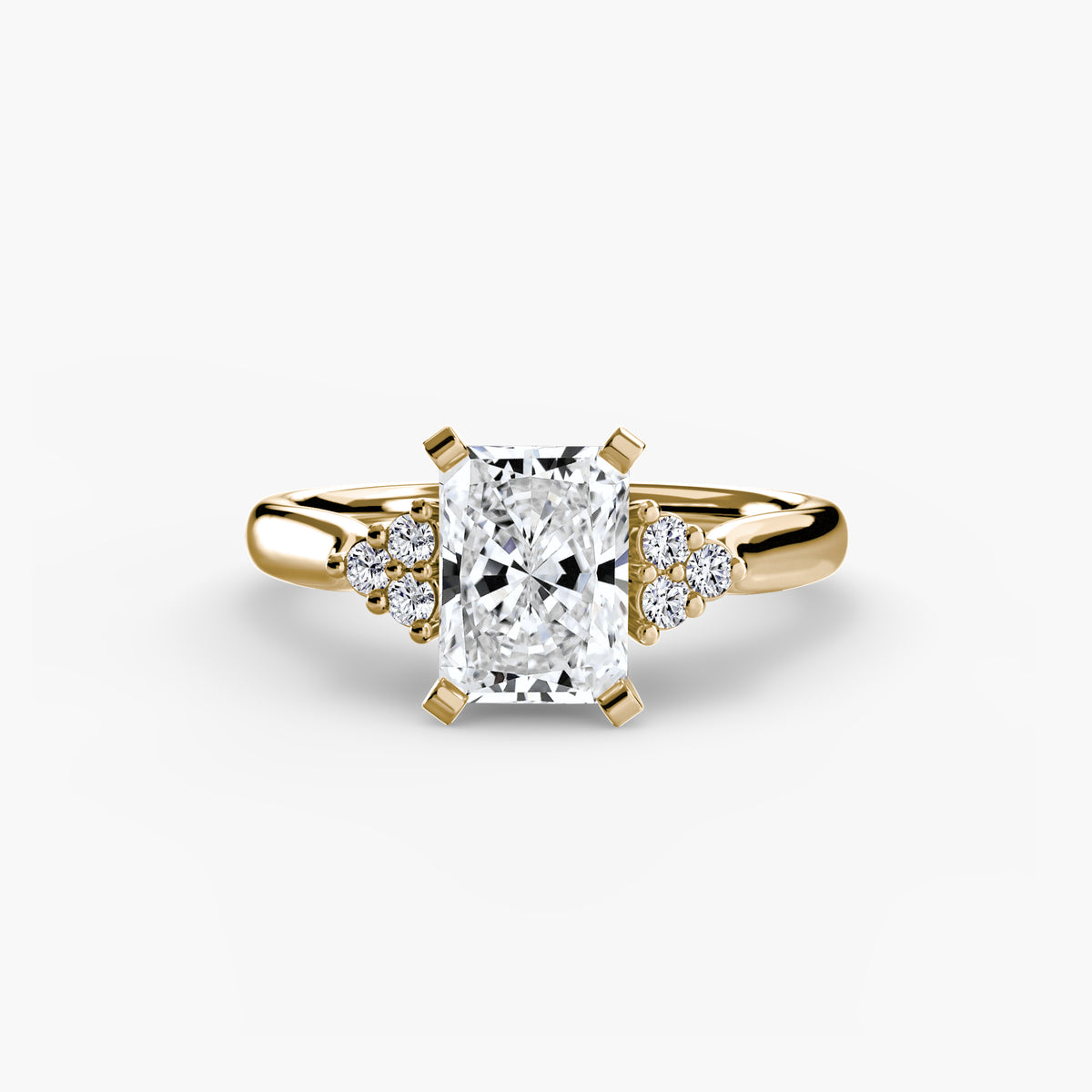 Liliane Radiant Cluster Shoulder in yellow gold
