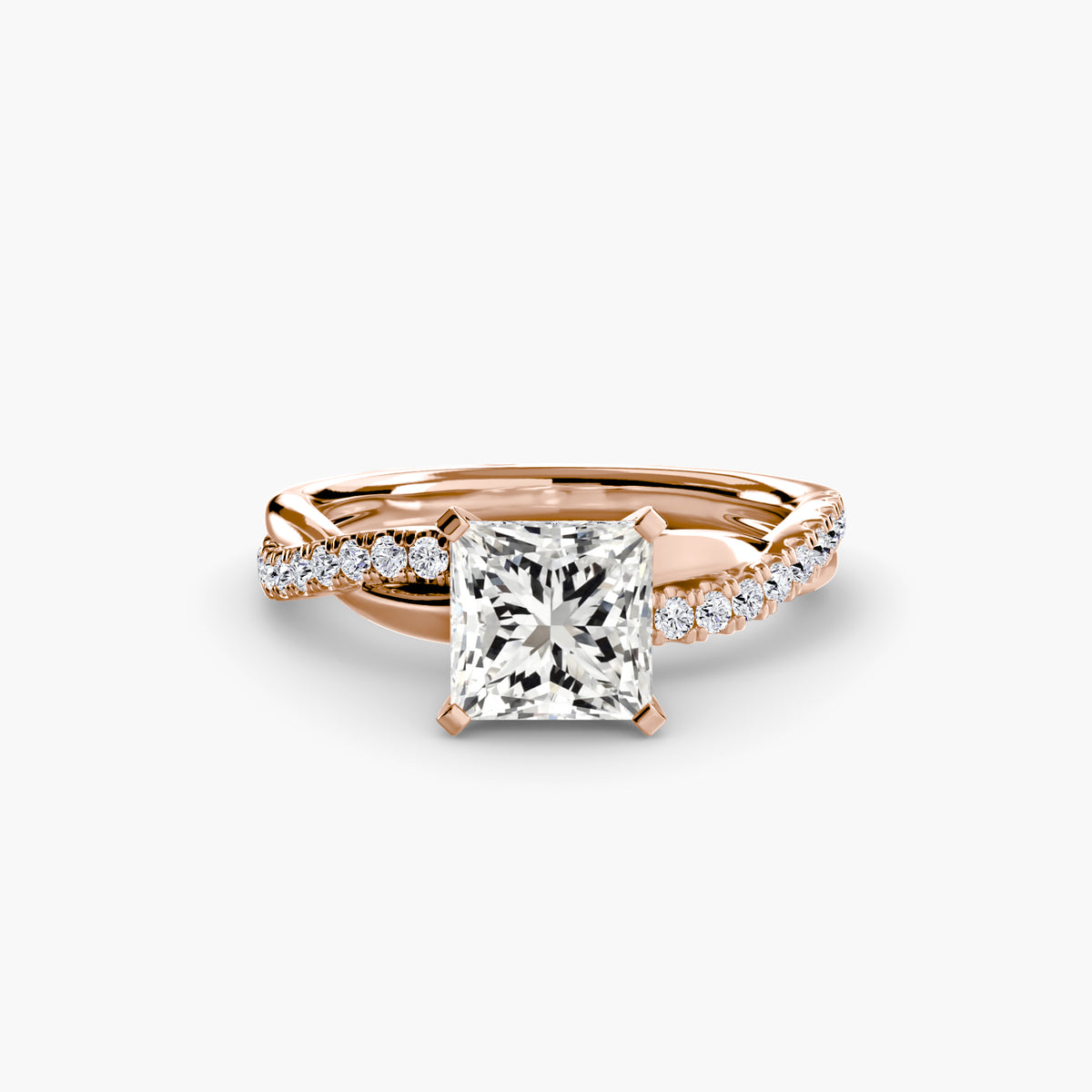 Hope Princess Twist Pavé in rose gold