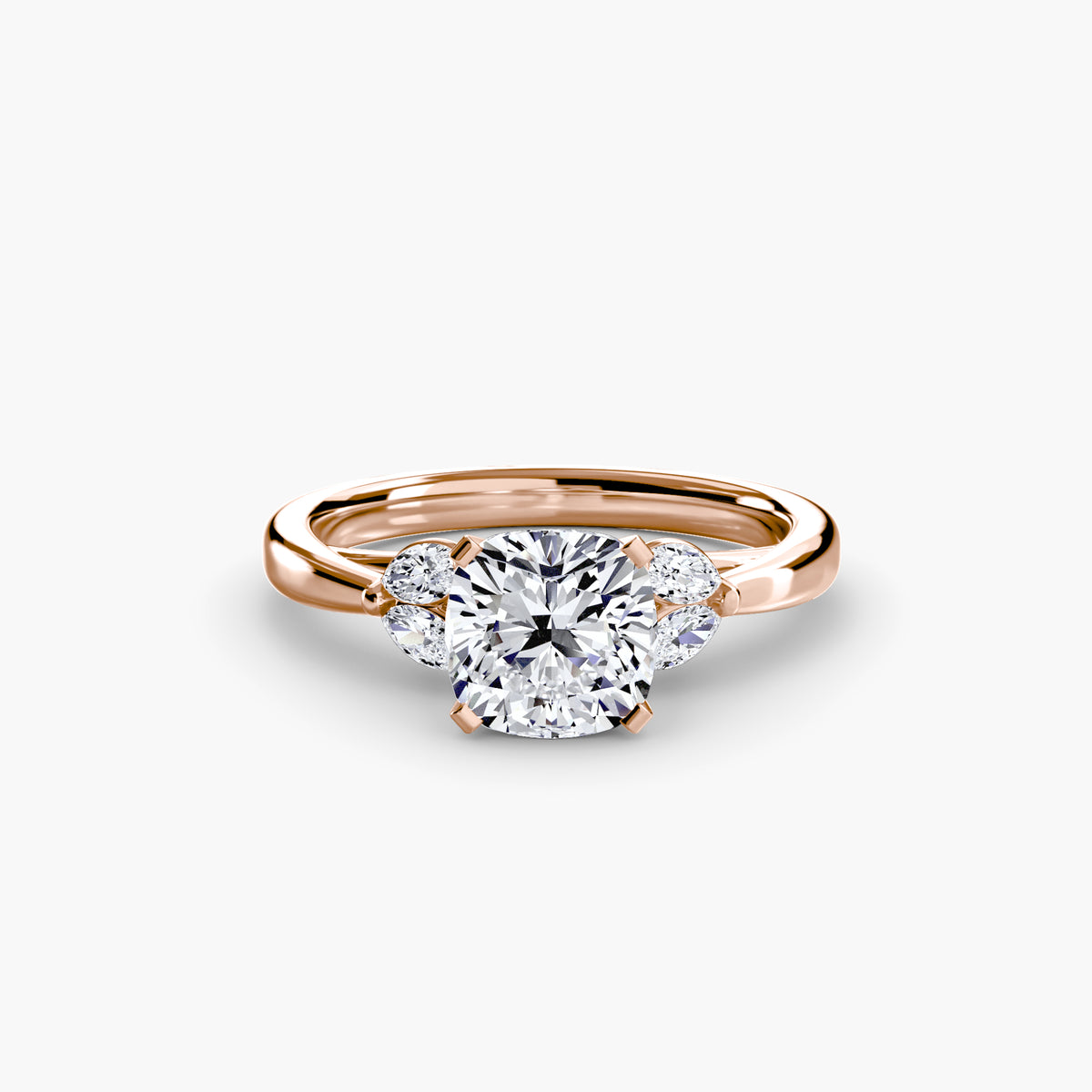 Octavia Cushion Celestial Cluster in rose gold