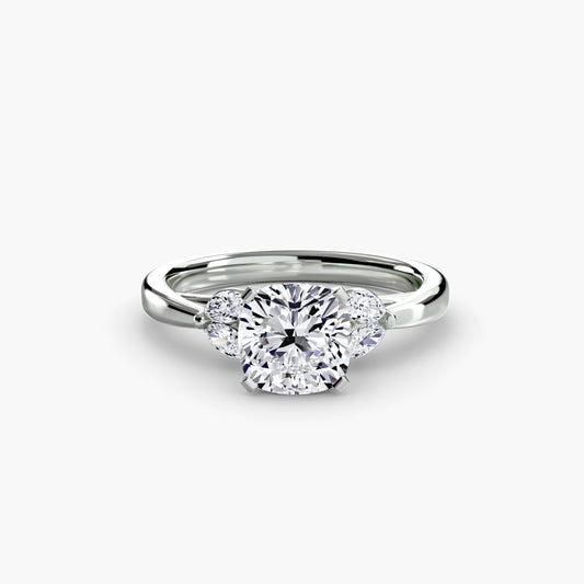 Octavia Cushion Celestial Cluster in white gold