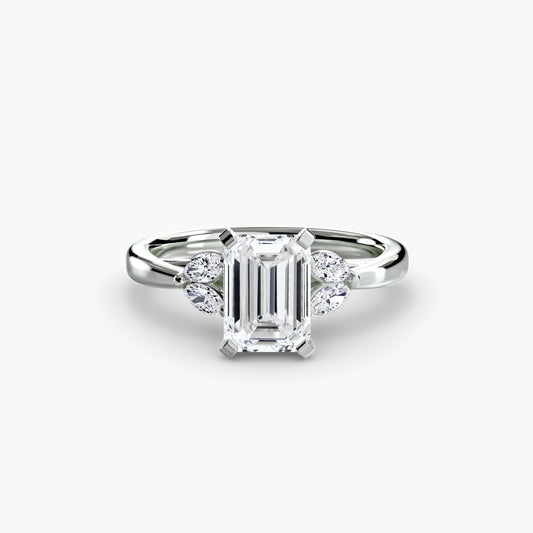 Estelle Emerald Celestial Cluster in white gold
