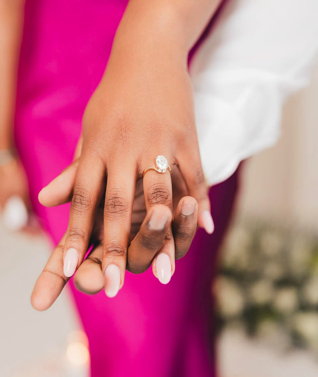 LM Jewellers client wearing their ring